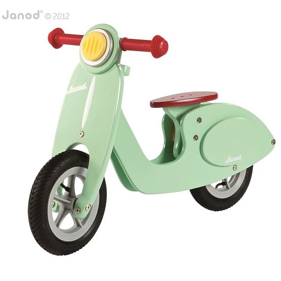 Janod Drevené odrážadlo Vespa mint