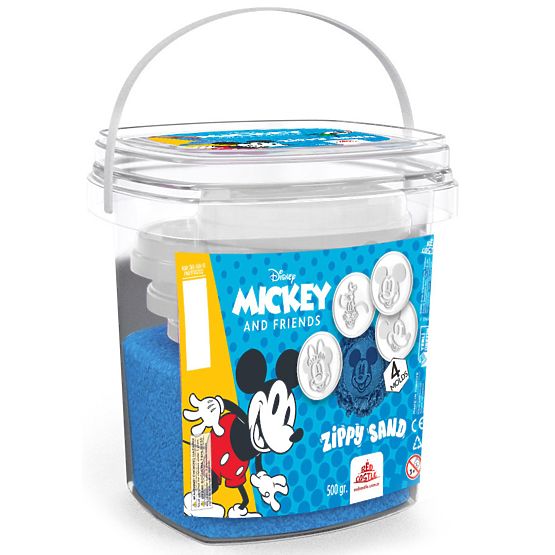 Kinetický piesok Mickey - modrý + formičky