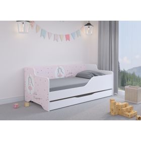Detská posteľ so zadami LILU 160 x 80 cm - Princezná, Wooden Toys
