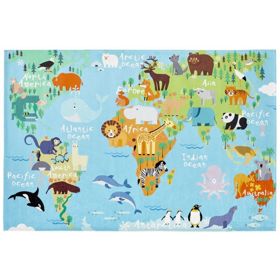 Detský koberec - Mapa sveta, VOPI kids