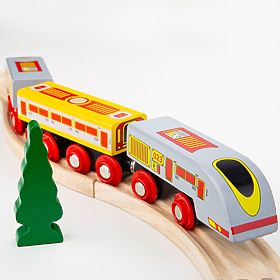 Bigjigs Rail Rýchlik Eurostar + 3 koľaje, Bigjigs Rail