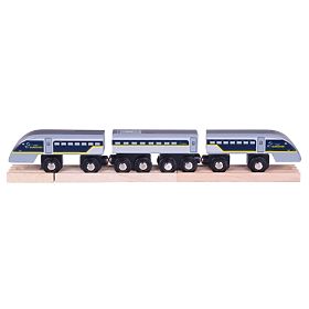 Bigjigs Rail Rýchlik Eurostar E320 + 3 koľaje