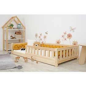 Detská nízka posteľ Montessori Meadow - prírodná, Ourbaby®